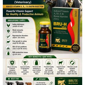 BRU-H Iodized Injection (Veterinary)